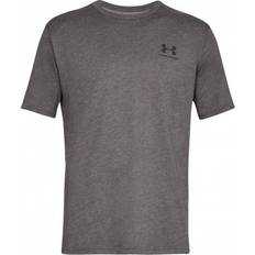 Under Armour Long Sleeves Clothing Under Armour Men's Sportstyle Left Chest Short Sleeve Shirt - Charcoal Medium Heather/Black