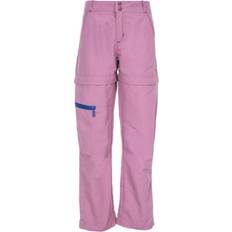 Hiking Trousers Children's Clothing Trespass Kid's Defender Convertible Walking Trousers - Mauve