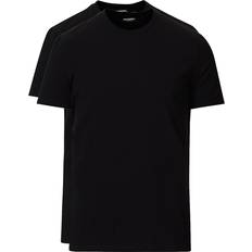 DSquared2 Cotton Stretch Crew Neck T-shirt 2-Pack - Black