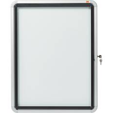 White Magnet Frames Nobo Premium Plus Outdoor Magnetic Lockable Notice Board