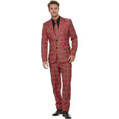 Smiffys Tartan Suit Red