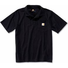 Carhartt Polo Shirts Carhartt Loose Fit Midweight Short-Sleeve Pocket Polo - Black