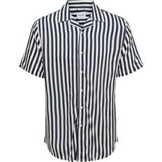 Only & Sons Striped Short Sleeved Shirt - Blue/Dress Blues