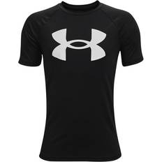 Sportswear Garment Tops Under Armour Boy's Tech Big Logo T-Shirt - Black/White