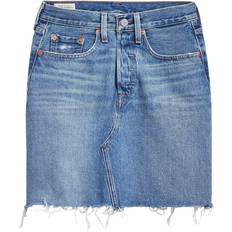 Levi's High Rise Deconstructed Skirt - Stuck In The Middle/Medium Indigo