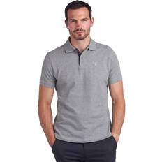 Barbour Tartan Pique Polo- Grey Marl