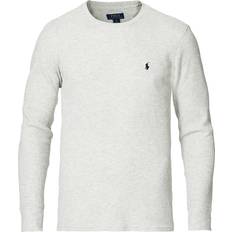 Polo Ralph Lauren Polyester T-shirts & Tank Tops Polo Ralph Lauren Waffle Crew Neck Long Sleeve T-shirt - English Heather