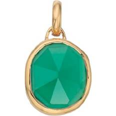 Monica Vinader Siren Medium Bezel Charm Pendant - Gold/Onyx