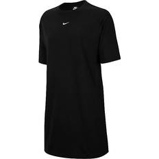 Black - Solid Colours - Women Dresses Nike Sportswear Essential Dress - Black/White