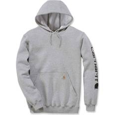 Carhartt Loose Fit Midweight Logo Sleeve Sweatshirt - Heather Grey/Black