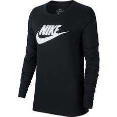 Nike Women's Sportswear Long-Sleeve T-shirt - Black/White