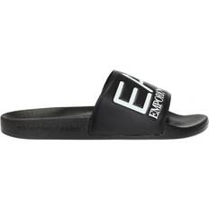 43 - Women Slides Emporio Armani EA7 Logo - Black