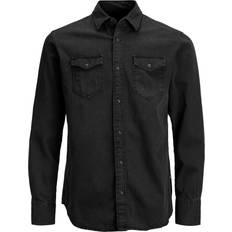 Jack & Jones Men Shirts Jack & Jones Denim Shirt - Black/Black Denim
