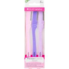 Brushworks Precision Eyebrow Razor 3pcs