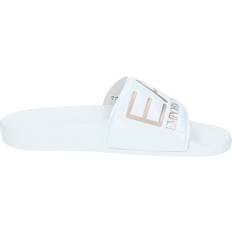 Emporio Armani Slippers & Sandals Emporio Armani EA7 logo - Shiny White/Rose Gold