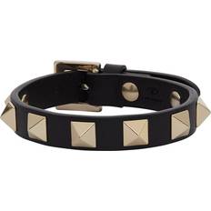 Valentino Rockstud Bracelet - Black/Gold