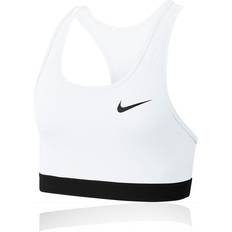 Nike Dri-FIT Swoosh Sports Bra - White/Black