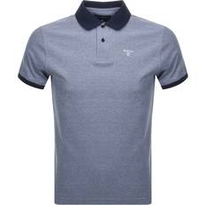 Cotton Polo Shirts Barbour Sports Mix Polo Shirt - Midnight