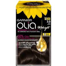 Nourishing Permanent Hair Dyes Garnier Olia Permanent Hair Colour #3.0 Soft Black