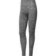 Adidas Believe This Graphic Long Leggings Women - Grey Three/Black