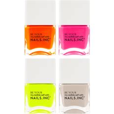 Nails Inc Naked in Neon 4-pack