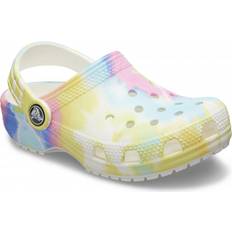 Crocs Kid's Classic Tie Dye Graphic- White/Multi