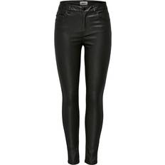 Only Fhush Ankle Coated Skinny Fit Jeans - Black