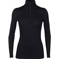 Icebreaker Merino 200 Oasis Long Sleeve Half Zip Thermal Top Women - Black