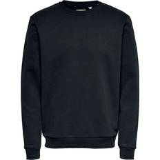 Only & Sons Solid Colored Sweatshirt - Black