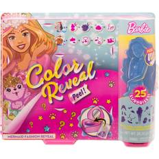 Barbie Color Reveal Peel Doll with 25 Surprises & Mermaid Fantasy Fashion Transformation