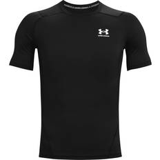 Under Armour Elastane/Lycra/Spandex T-shirts & Tank Tops Under Armour Men's HeatGear Short Sleeve T-shirt - Black/White