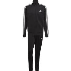 Adidas Essentials 3-Stripes Track Suit - Black/White