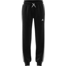 Adidas Boy's Essentials 3-Stripes Fleece Joggers - Black/White (GQ8897)