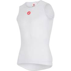 Polyester Base Layer Tops Castelli Pro Issue Sleeveless Men - White