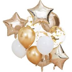 Ginger Ray Metallic Gold Balloons Bundle 12-pack