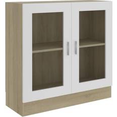 Doors Glass Cabinets vidaXL 802746 Glass Cabinet 82.5x80cm