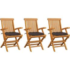 vidaXL 3062514 3-pack Garden Dining Chair