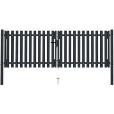 vidaXL Double Door Fence Gate 306x125cm