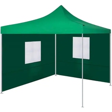 vidaXL Foldable Party Tent Pop-up with 2 Side Walls 3x3 m