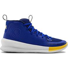 Leather Basketball Shoes Under Armour Jet M - Blue
