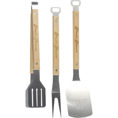 Beige Barbecue Cutlery DC Comics Wonder Woman BBQ Tool Barbecue Cutlery 17cm 3pcs