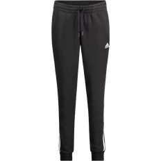 Slim - Women Trousers Adidas Women's Essentials French Terry 3-Stripes Joggers - Black/White