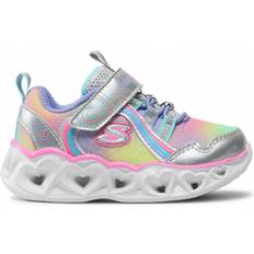 Skechers Heart Lights Rainbow Lux - Silver/Multi