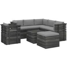 vidaXL 3062032 Outdoor Lounge Set, 1 Table incl. 1 Chairs & 5 Sofas