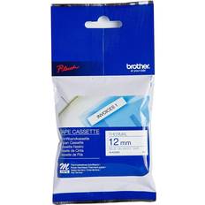 Brother P-Touch Labelling Tape Blue on White