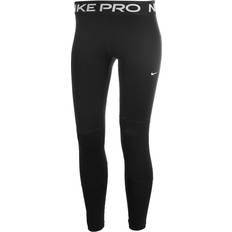 Nike S Trousers Nike Girl's Pro Dri-FIT Leggings - Black/White (DA1028-010)