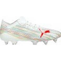 Silver - Women Football Shoes Puma ULTRA 1.2 MxSG W - White/Red Blast/Silver