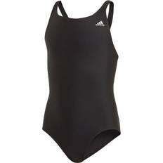 Black Bathing Suits adidas Girl's Solid Fitness Swimsuit - Black (DY5923)