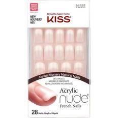 Nail Products Kiss Salon Acrylic French Nude Medium 28-pack
