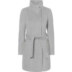 XXXS Coats Vero Moda Wool Jacket - Grey/Light Grey Melange